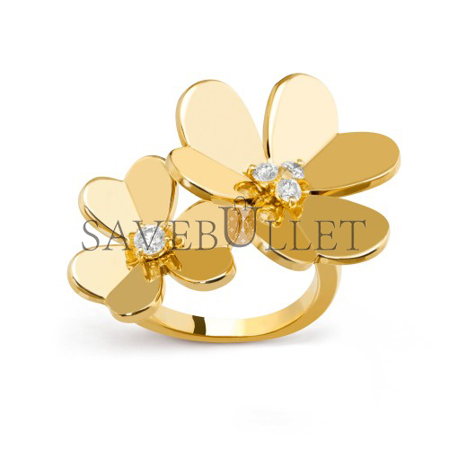 VAN CLEEF ARPELS FRIVOLE BETWEEN THE FINGER RING - YELLOW GOLD, DIAMOND VCARB67600 VAN CLEEF ARPELS FRIVOLE BETWEEN THE FINGER RING - YELLOW GOLD, DIAMOND VCARB67600