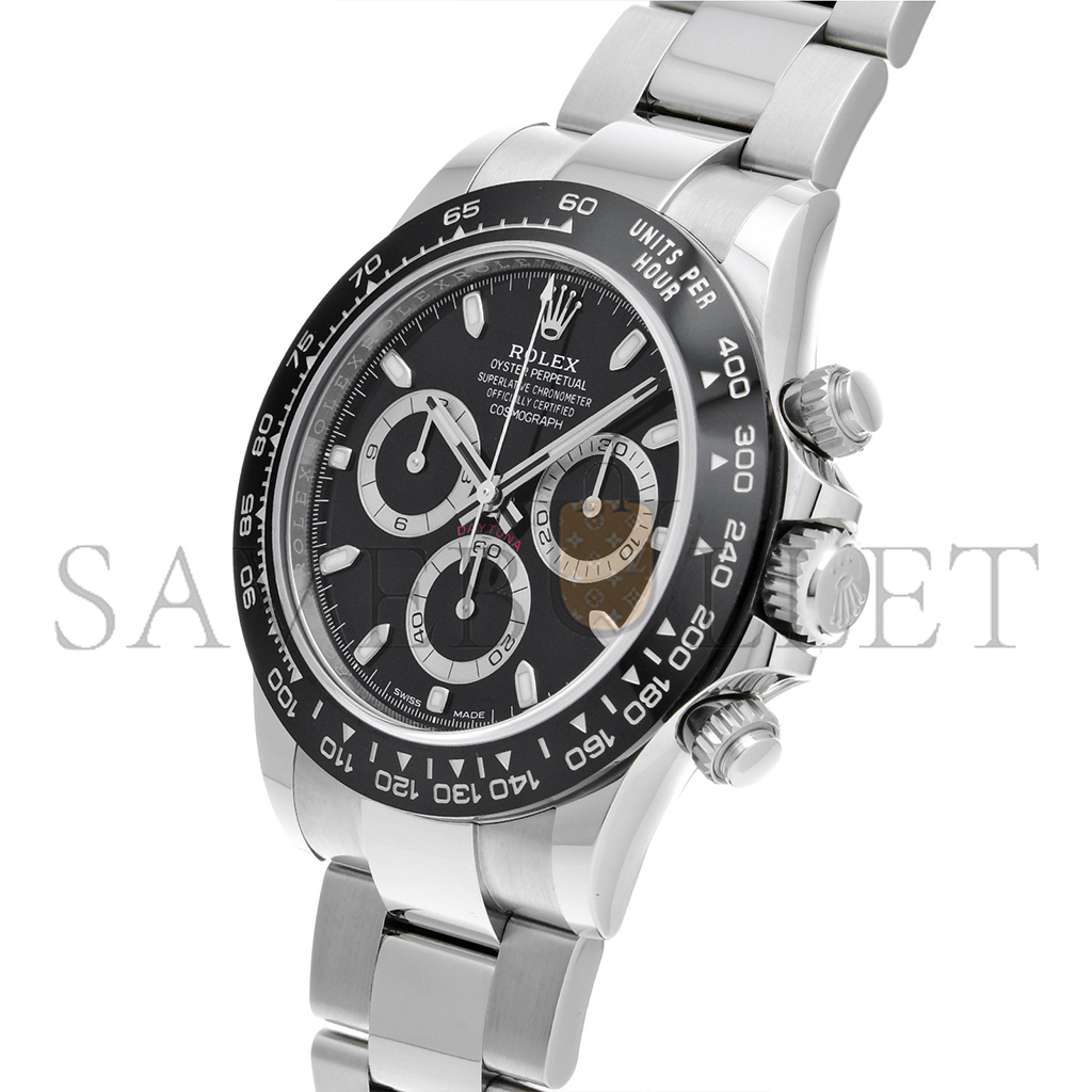 ROLEX DAYTONA BLACK DIAL 40MM WATCH 116500LN