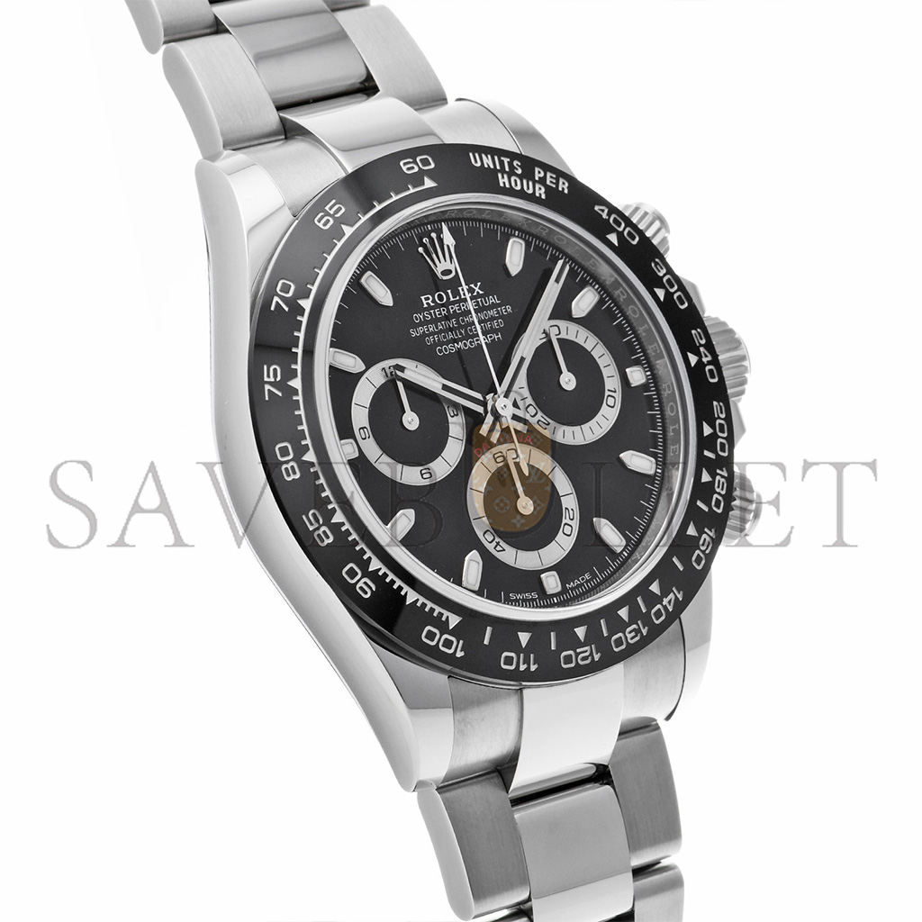 ROLEX DAYTONA BLACK DIAL 40MM WATCH 116500LN