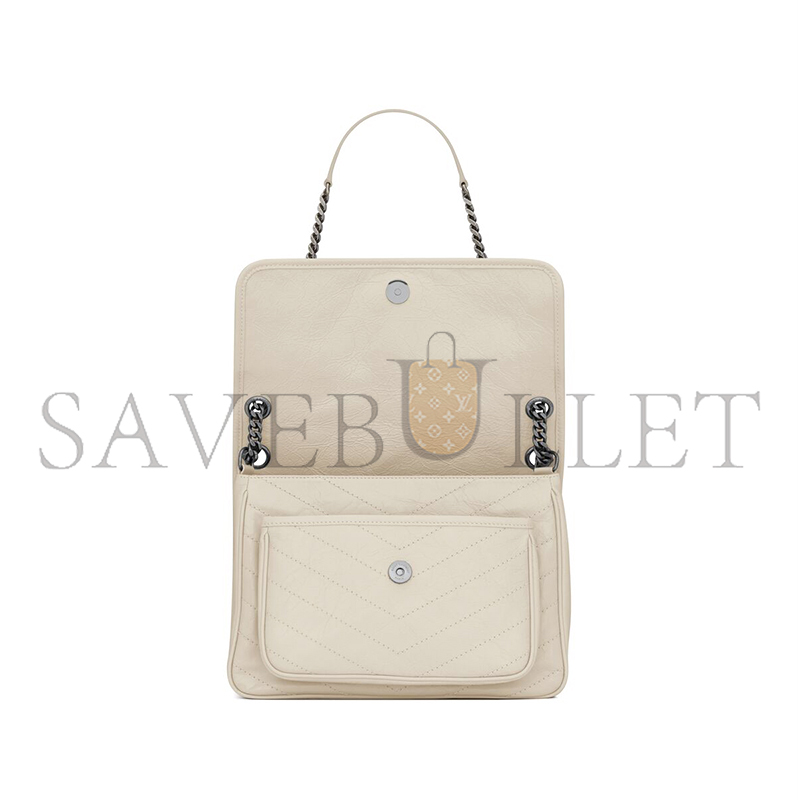 YSL NIKI MEDIUM IN VINTAGE LEATHER 6331580EN049207 (28*20*8.5cm)