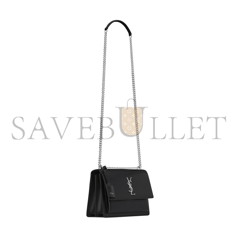 YSL SUNSET MEDIUM IN SMOOTH LEATHER 442906D420N1000 (22*15*6.5cm)