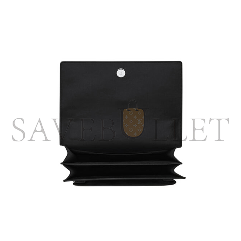 YSL SUNSET MEDIUM IN SMOOTH LEATHER 442906D420N1000 (22*15*6.5cm)