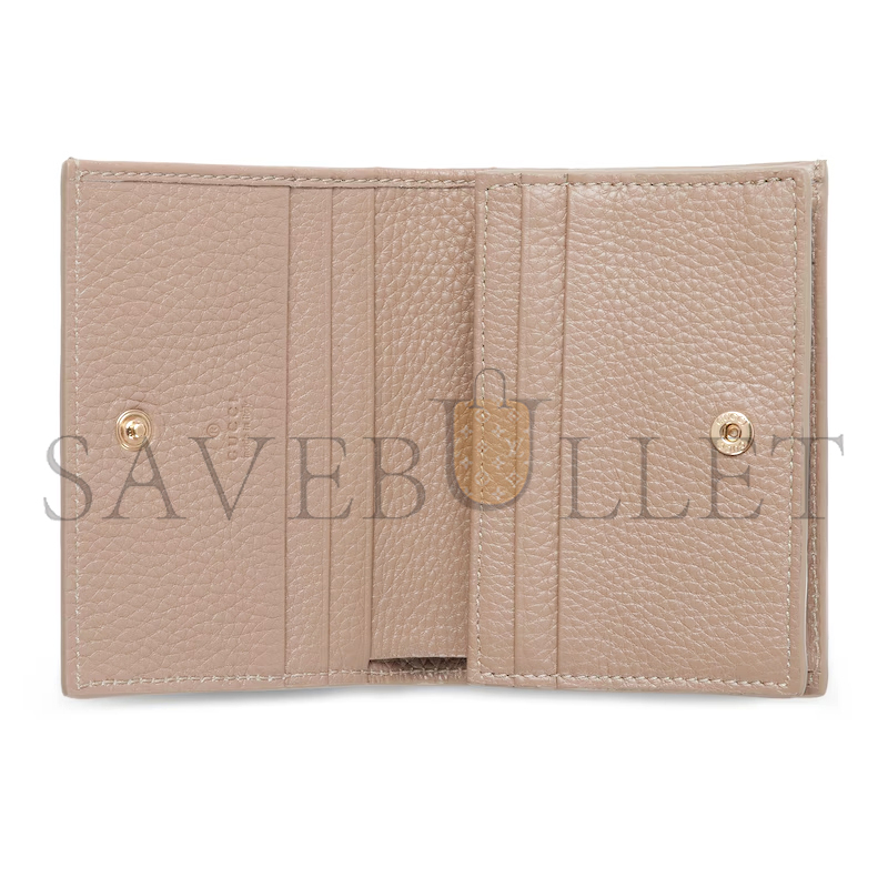 GUCCI GG EMBLEM MINI WALLET 815901AAEEM1523 (11*9*3cm)