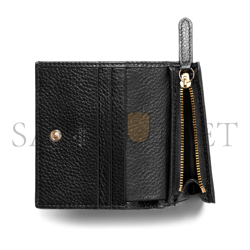 GUCCI GG EMBLEM MINI WALLET 815901AAEEM1000 (11*9*3cm)