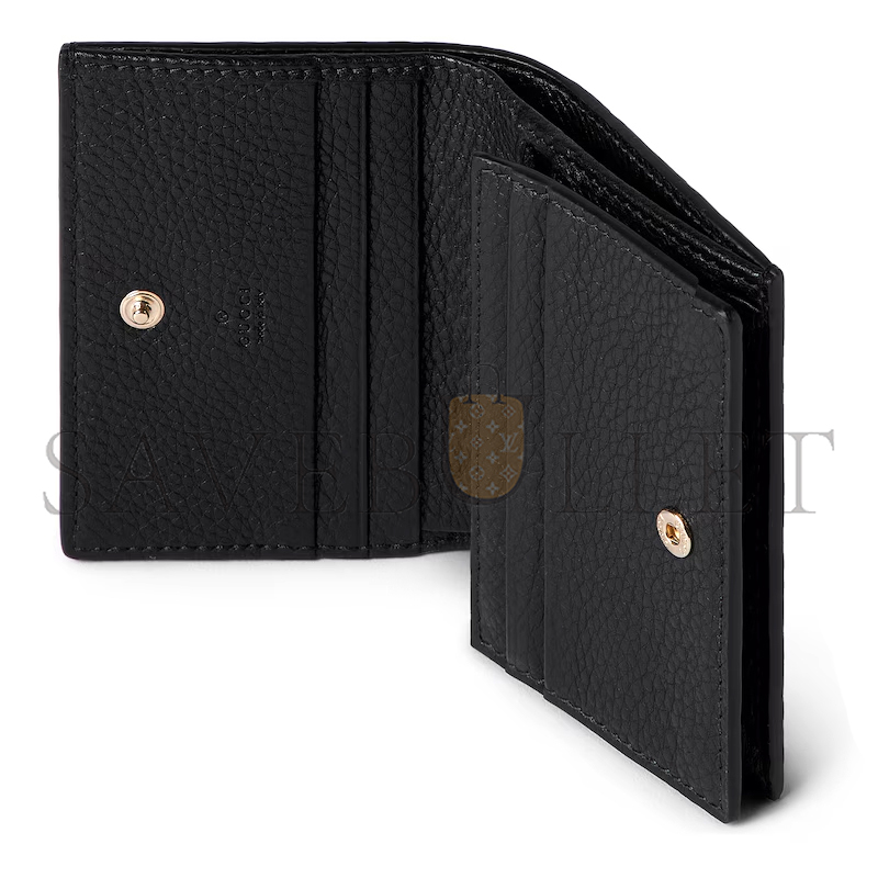 GUCCI GG EMBLEM MINI WALLET 815901AAEEM1000 (11*9*3cm)