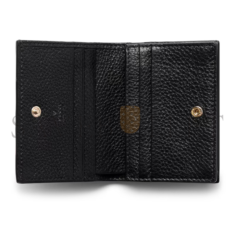 GUCCI GG EMBLEM MINI WALLET 815901AAEEM1000 (11*9*3cm)