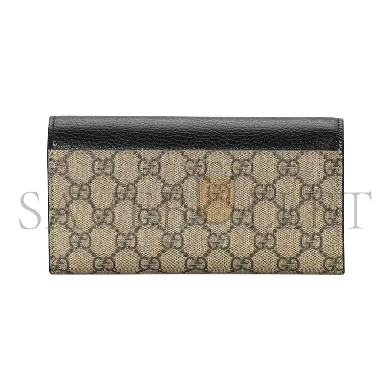 GUCCI GG MARMONT BI-COLOR CONTINENTAL WALLET 45611617WAG1283 (10*19*3.5cm)