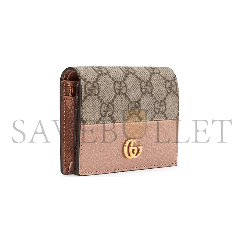 GUCCI GG MARMONT BI-COLOUR CARD CASE WALLET ‎65861017WAG5788 (11*8.5*3cm)
