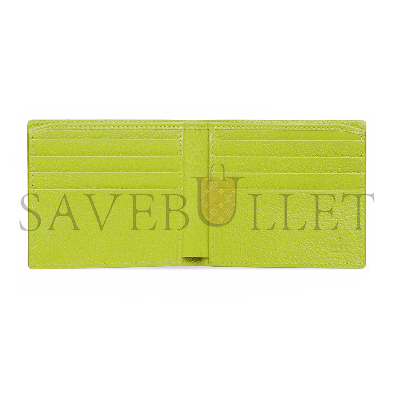GUCCI ACID GREEN INTERIOR GG BI-FOLD WALLET 768243FACQC9742 (21*9cm)
