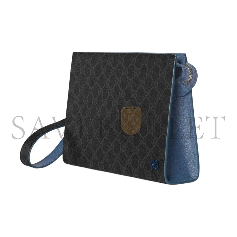 GUCCI GG POUCH WITH GG DETAIL ‎768255FACQC1052 (26*18*6cm)