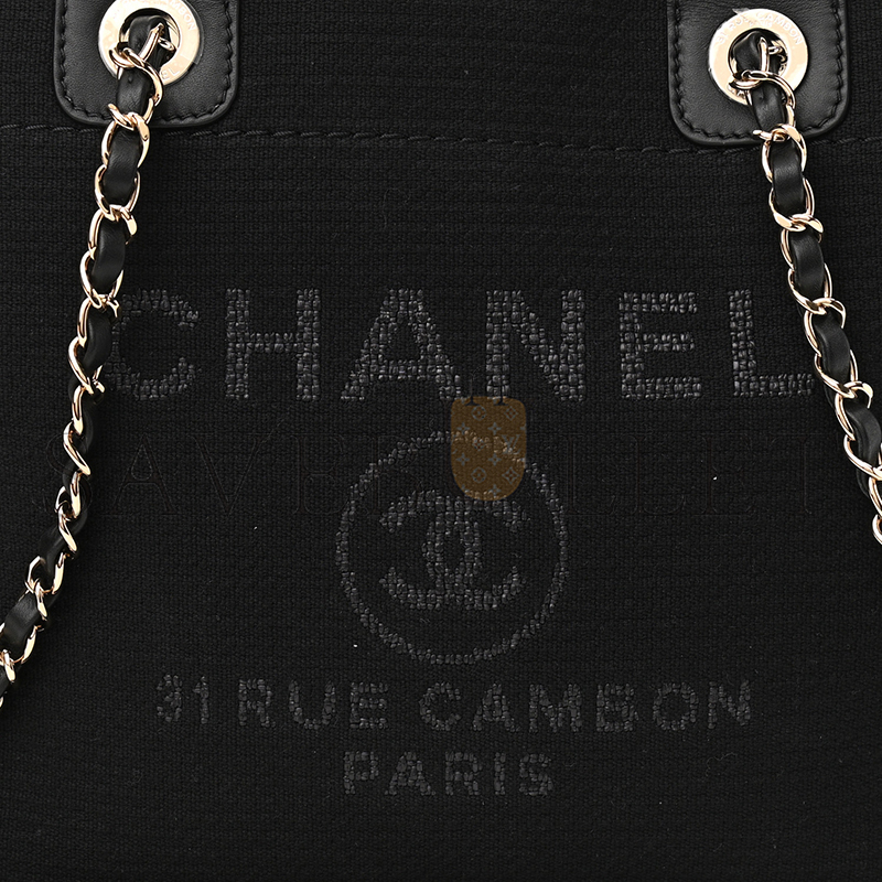 CHANEL TOTE CANVAS & GOLD-TONE METAL AS3351 (34*26*15cm)