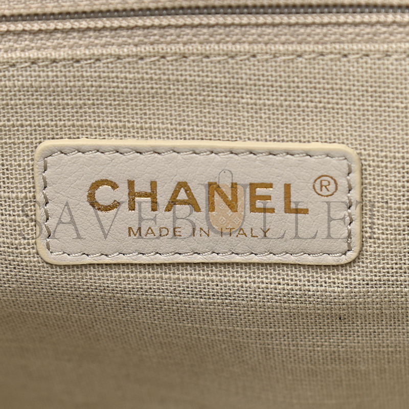 CHANEL TOTE CANVAS & GOLD-TONE METAL AS3351 (34*26*15cm)