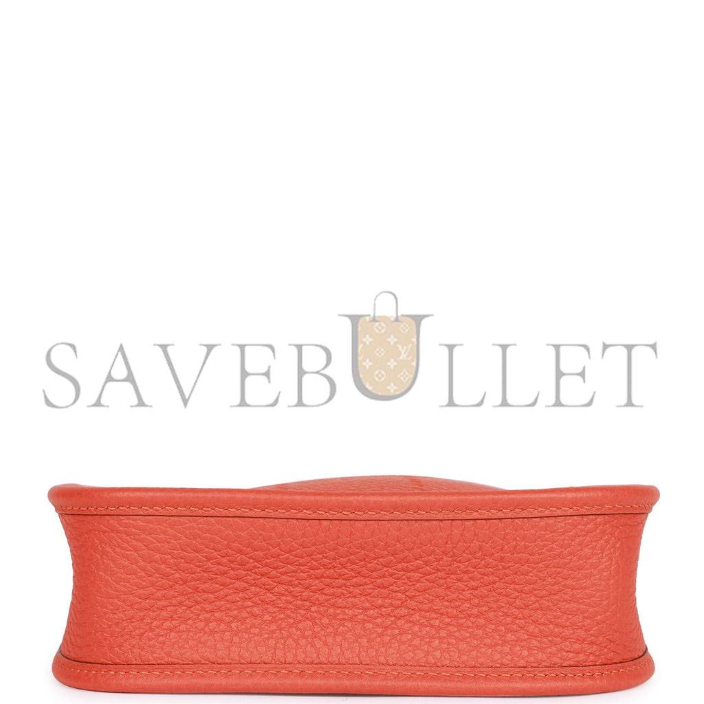 HERMES EVELYNE TPM FEU CLEMENCE PALLADIUM HARDWARE (17cm)